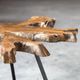 Uttermost® Kravitz Light Honey Coffee Table with Aged Black Base-4