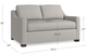 Bassett® Furniture Oliver Bone Loveseat-1
