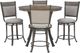 Powell® Franklin 5-Piece Beige/Pewter Counter Dining Set-0
