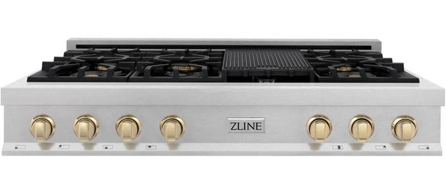 ZLINE Autograph Edition 48" Satin Stainless Steel Gas Rangetop-0