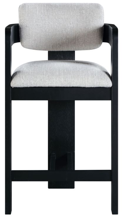 Meridian Furniture Sacha Gray Upholstered Counter Stool-1