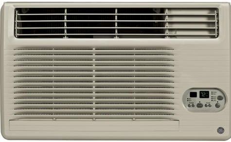 GE 230/208 Volt Built-In Room Air Conditioner-Soft Gray-0
