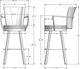 Amisco Customizable Cardin Swivel Bar Stool-2