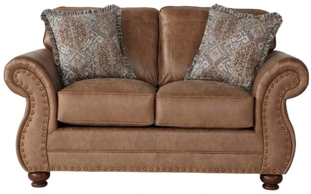 Hughes Furniture® 17400 Jetson Ginger Loveseat-0
