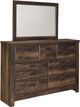 Signature Design by Ashley® Quinden Dark Brown Bedroom Mirror-1
