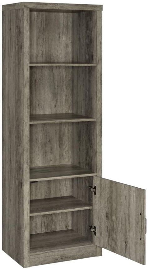Coaster® Burke Gray Driftwood Media Tower-1