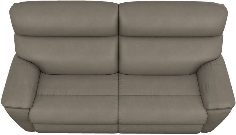 La-Z-Boy® Roman Gray Leather Two-Seat Manual Reclining Sofa