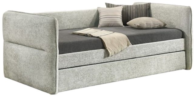 Crown Mark Philipa Light Gray Upholstered Daybed-0