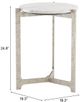 Zuo® Modern Barmas Silver/White Side Table-4