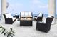 CabanaCoast® Customizable Hudson Wicker Outdoor Ottoman-3