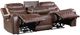 Homelegance® Putnam Brown Power Double Reclining Sofa with Center Drop-Down Cup Holders-4