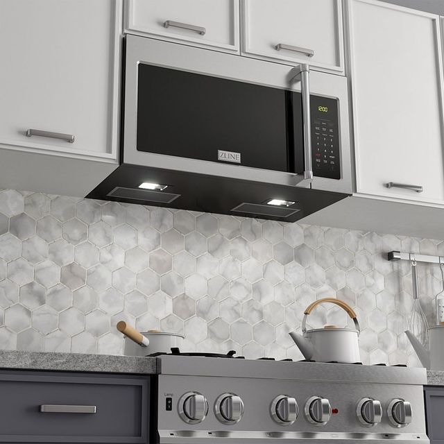 ZLINE 1.5 Cu. Ft. Black Stainless Steel Over The Range Microwave -3