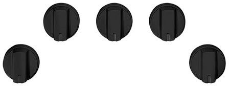 Ensemble de boutons pour table de cuisson à gaz Café™ - Noir mat