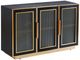 Stylecraft Ebony and Gold Sideboard-0