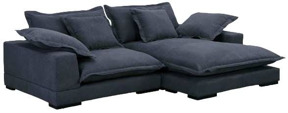 Moe's Home Collection Daydream 2-Piece Slate Blue L-Shaped Sectional Sofa and Chaise-0