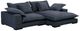 Moe's Home Collection Daydream 2-Piece Slate Blue L-Shaped Sectional Sofa and Chaise-0