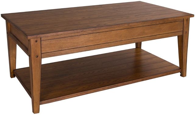 Liberty Furniture Lake House Oak Lift Top Cocktail Table-0