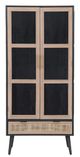 A & B Home Beige/Black Cabinet-1