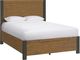 Elements International Breckenridge Black/Oak Queen Bed-0