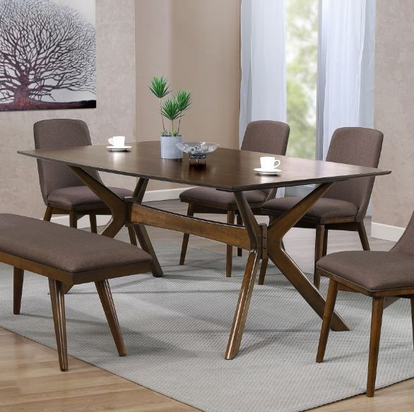 Winners Only® Santana Brown Boat Shaped Dining Table-1