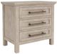 Riverside Furniture Bennett Frosted Gray 3-Drawer Nightstand-0