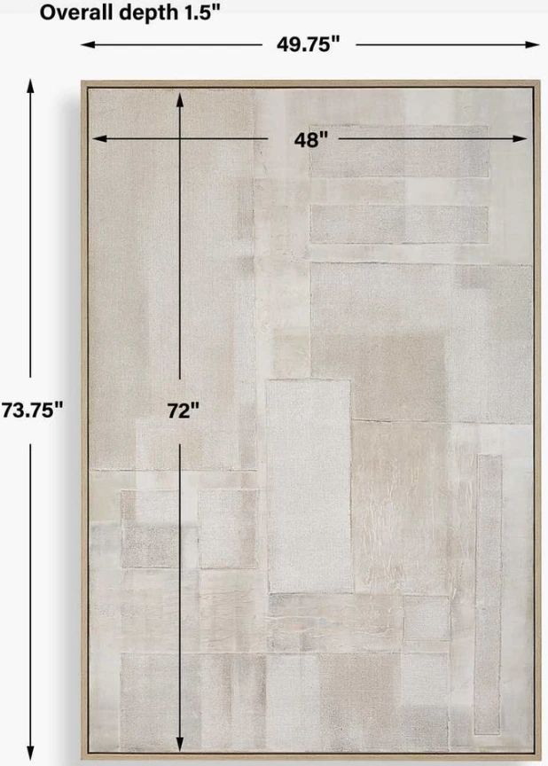 Uttermost® Erase Hand Painted Canvas-3