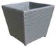 CabanaCoast® Customizable Aluminum/Wicker 19" Outdoor Planter-0