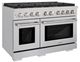 ZLINE 48" Stainless Steel Pro Style Gas Range with 8 Burner Cooktop-3