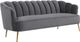 TOV Furniture Daisy Petite Grey Velvet Sofa-0