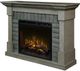 Dimplex® Royce Smoke Stack Grey Mantel Electric Fireplace-2