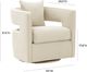 TOV Furniture Kennedy Cream Swivel Accent Chair-2