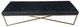 A & B Home Black/Gold Foam Ottoman with Steel Base-0