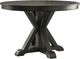 Steve Silver Co. Rylie 2-Piece Black Round Dining Table with Folding Game Top-0