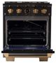 Kucht Professional KX Series 30" Titanium Stainless Steel Pro Style Dual Fuel Range with Kucht Horus Thermostat-1