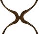 Furniture Classics Forsythe Black Side Table with Antique Brass Base-5