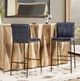 Classic Home Mayer Ocean Blue Bar Stool-1