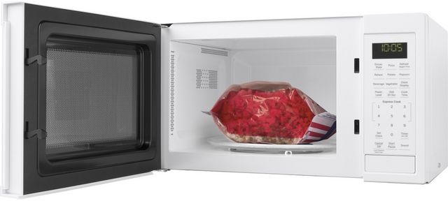 GE® 0.9 Cu. Ft. White Countertop Microwave-2