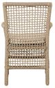 Classic Home Brisbane Natural Rope Outdoor Dining Chair with Cushion-4