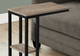 Monarch Specialties Inc. Dark Taupe 25"H Accent Table with Black Metal Base-1