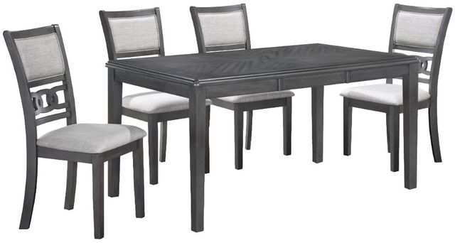New Classic® Home Furnishings Gia 5-Piece Gray Dining Set-0