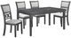 New Classic® Home Furnishings Gia 5-Piece Gray Dining Set-0