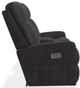 La-Z-Boy® Finley Chocolate Leather Power Wall Reclining Loveseat with Console, Headrest, and Lumbar-2