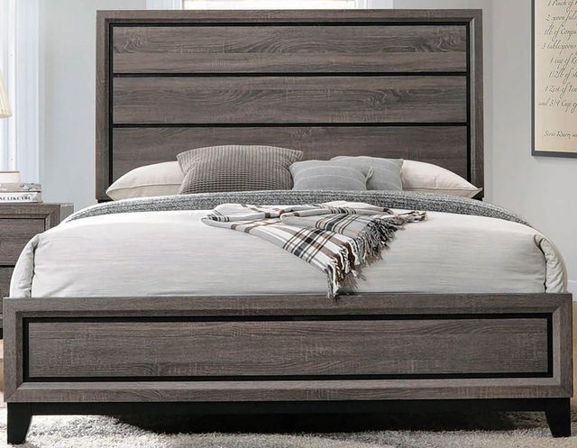 Coaster® Watson Rustic Grey Oak Queen Bed-1