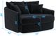 iAmerica Sphere Ebony Round Accent Chaise-1
