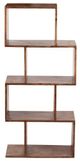 Porter International Designs Portola Walnut 4-Cube Bookcase-1
