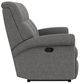 Flexsteel® Davis Gray Flagstone Manual Reclining Sofa-2