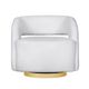 A & B Home Cream Swivel Barrel Chair-1