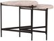 Dovetail Furniture Corwin Natural Nesting Tables with Black Base-1