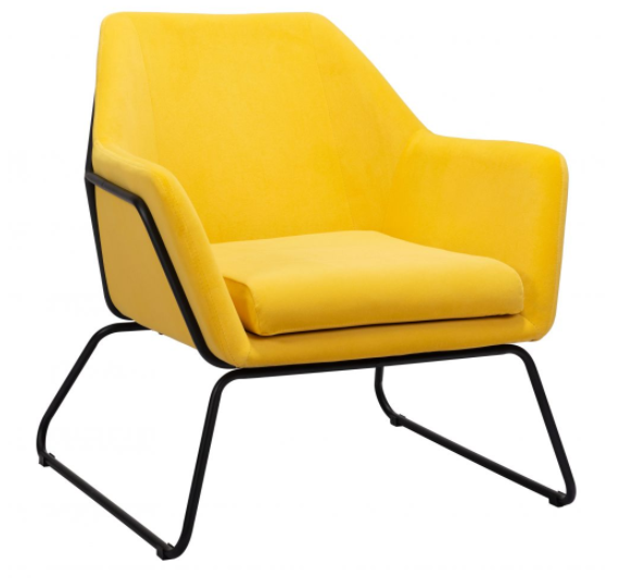 Zuo® Modern Jose Yellow Accent Chair-1
