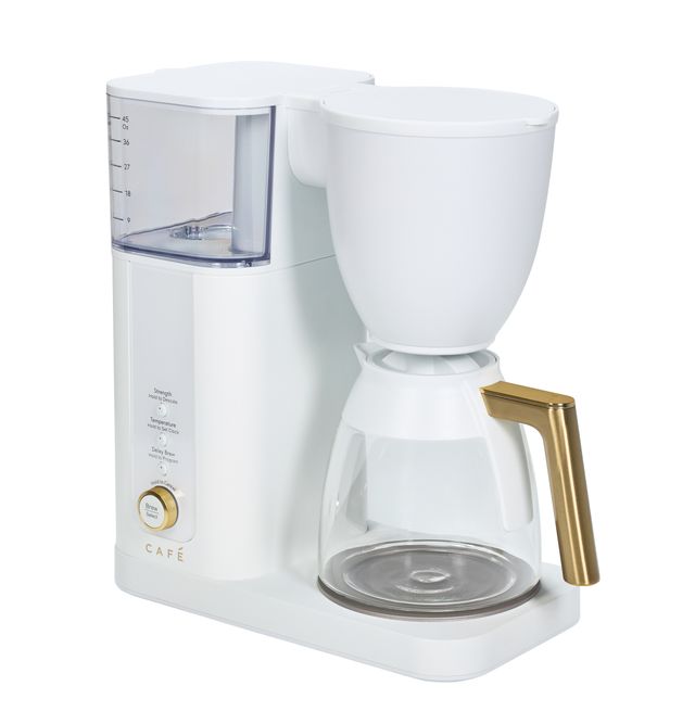 CAFÉ™ 10 Cup Matte White Specialty Drip Countertop Coffee Maker with Glass Carafe-1